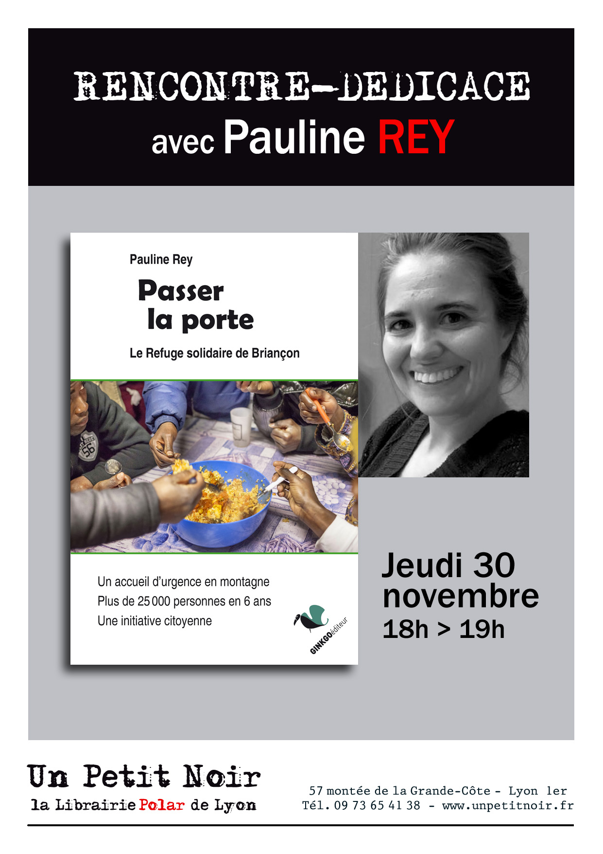 Rencontre-Dédicace Pauline Rey « Passer la porte »